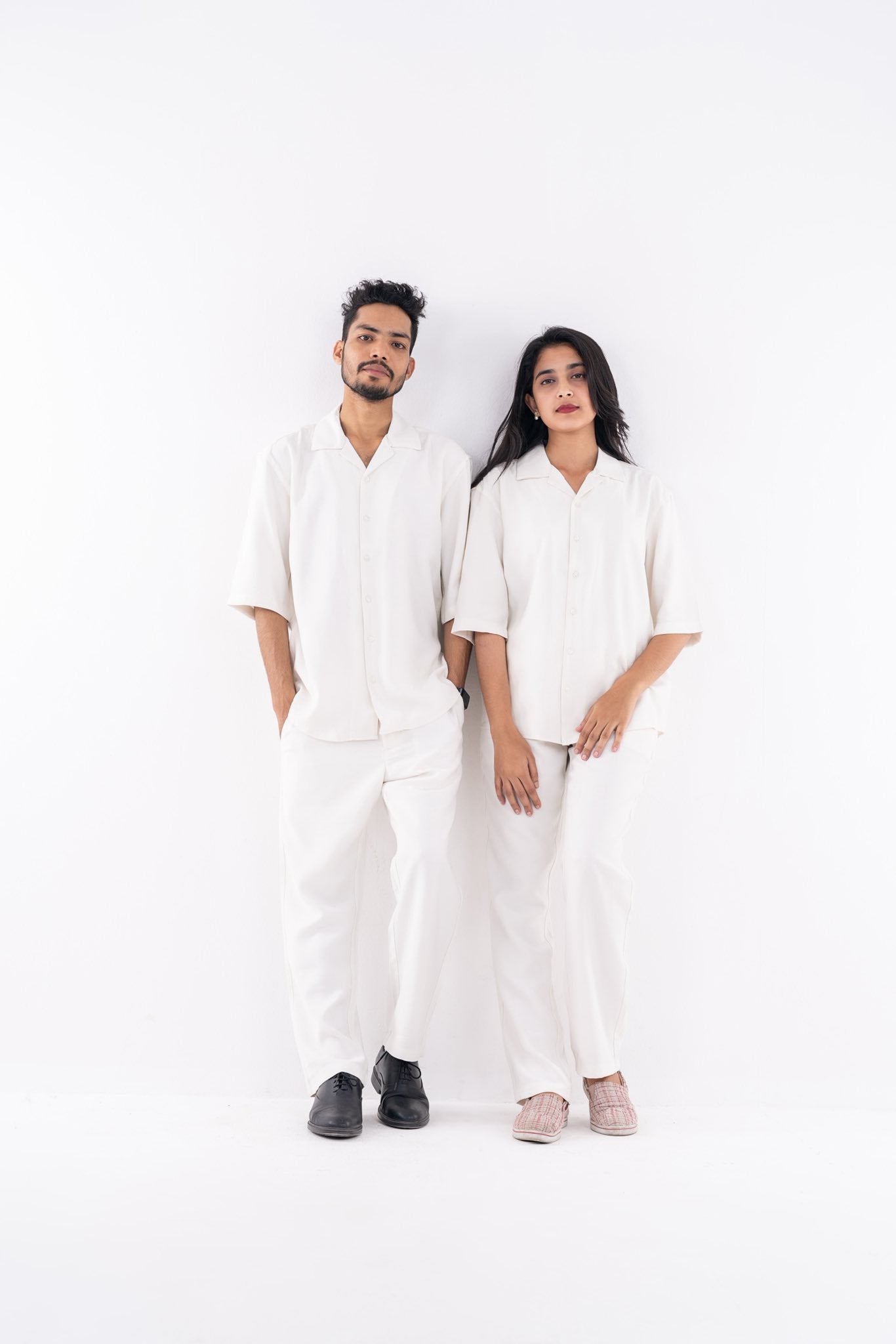 Couple Set – White (Half Sleeve)