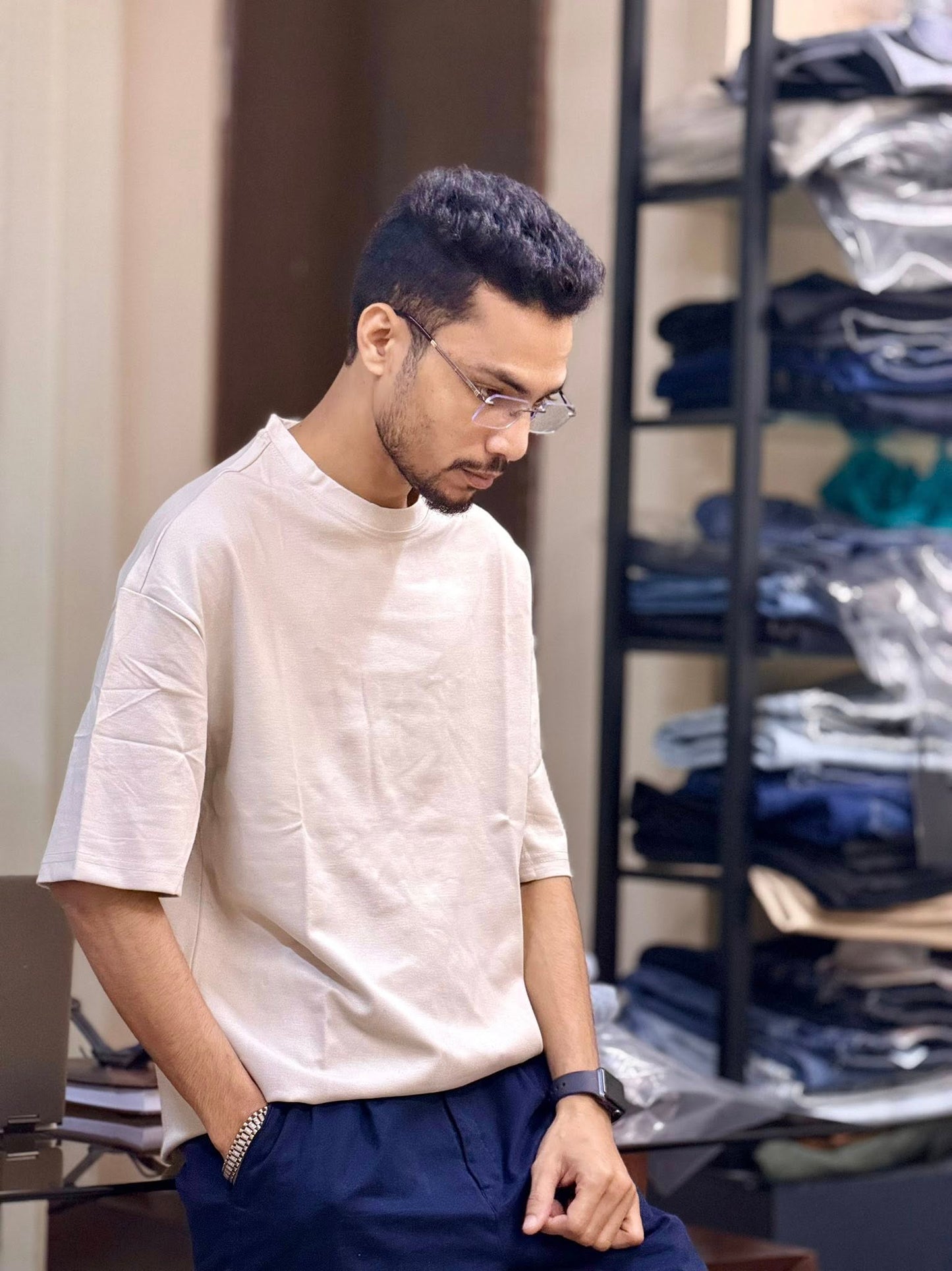 Drop Shoulder T-Shirt (Gray)