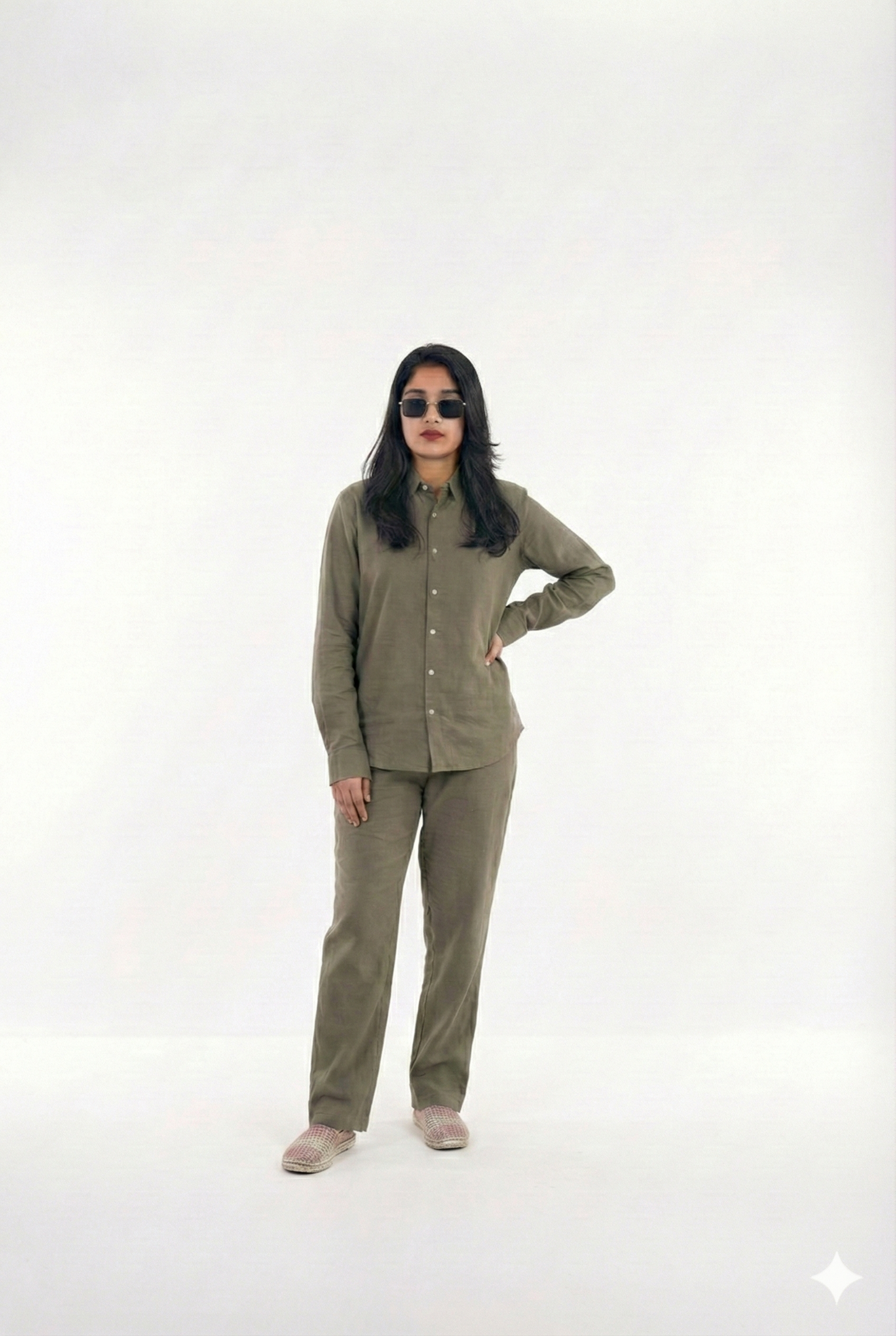 Single Set – Olive (Full Sleeve-Girls)
